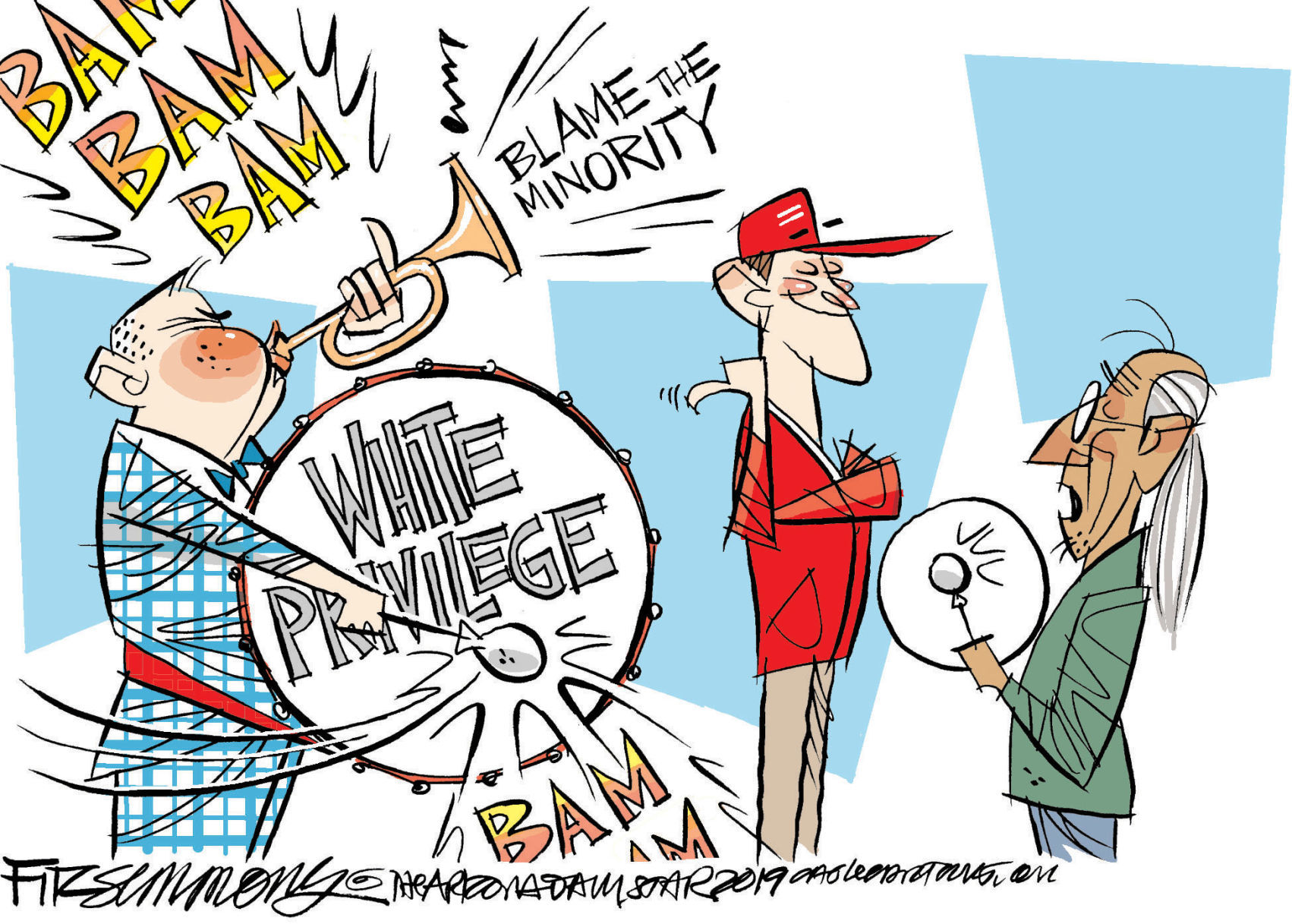 Daily Fitz Cartoon: Drumbeat